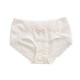 日系褶皱蕾丝雪纺纱甜美蝴蝶结少女中腰内裤女士纯棉短款包臀无痕