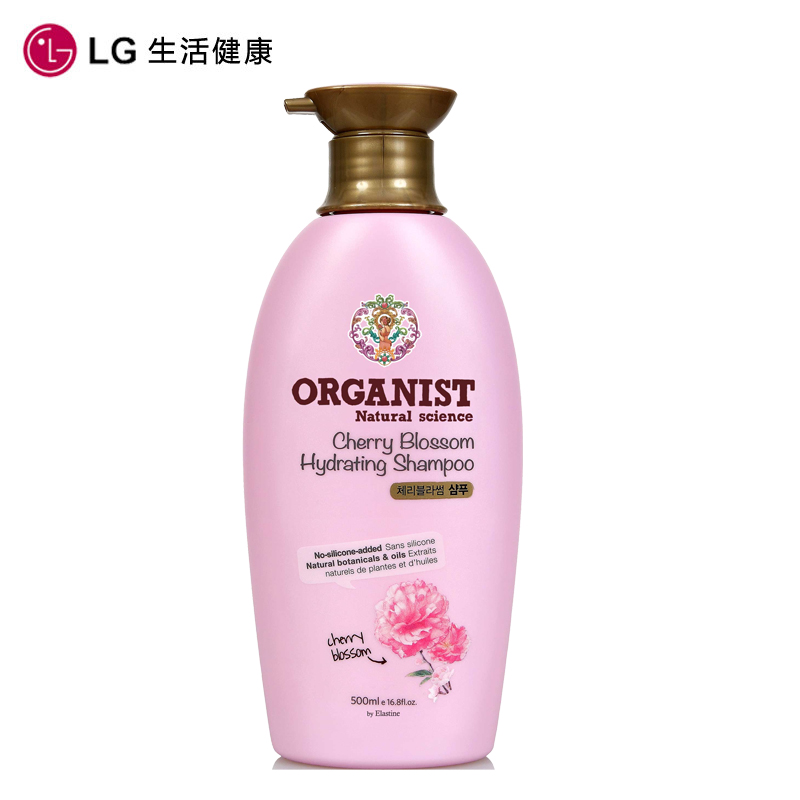 【天猫超市】韩国进口 LG欧活 樱花水养洗发水 500ml 无硅油
