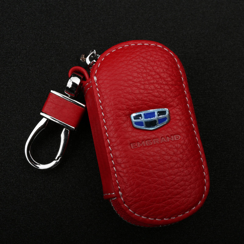 帝豪金刚海景远景博瑞GC7 EC8 GX7帝豪汽车真皮钥匙包真皮套 牛皮