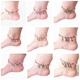 Zodiac vòng chân thời trang sterling bạc dây đỏ nữ mô hình ngôi sao hoang dã chuông sinh nhật món quà vòng chân nữ vòng chân titin ko gỉ Vòng chân