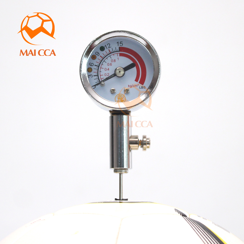 Football basketball pressure gauge team with school pressure gauge metal barometer pointer type ball barometer