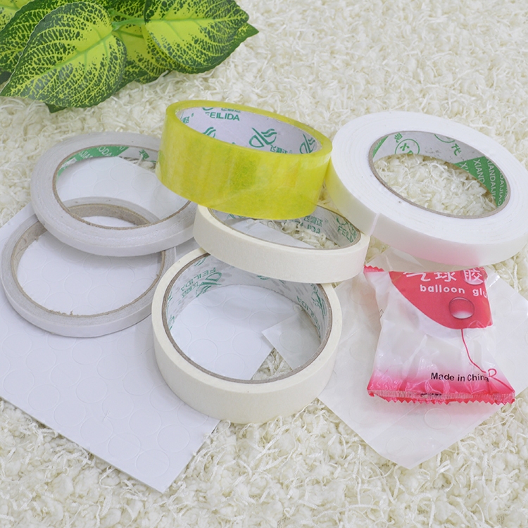 Adhesive balloon adhesive transparent tape Glue dot incognito glue Super sticky double-sided glue dot balloon decoration tear off without leaving glue