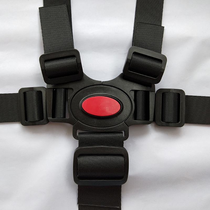 Universal baby dining chair five-point safety buckle safety strap rattan chair stroller stroller umbrella car accessories