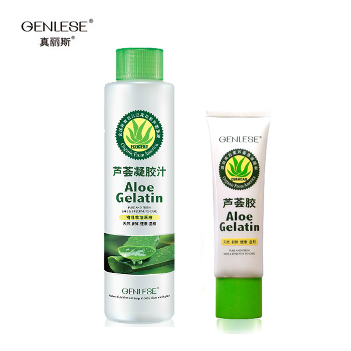 真丽斯 芦荟凝胶汁+芦荟胶 保湿祛黄补水抗痘印祛痘 润肤水芦荟水