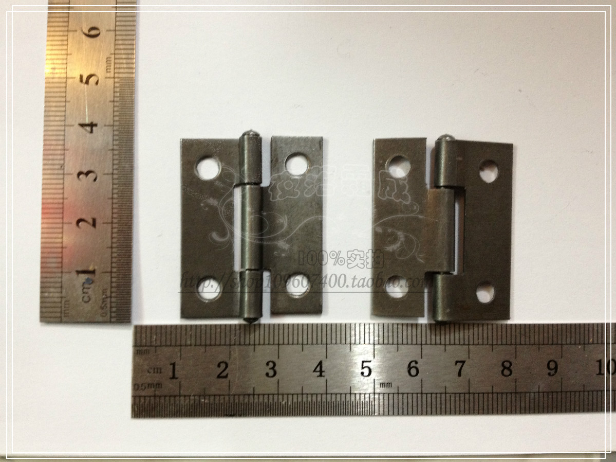 Triangle brand 1 5 inch iron hinge whole cabinet door and window hinge Gift box hinge flat hinge promotion single price