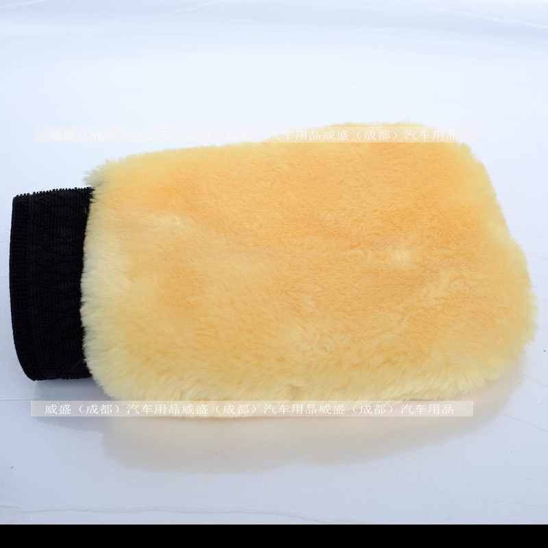 Single-sided double-sided rabbit fur gloves wool gloves car wash gloves do not hurt paint does not contain sand car home dual-use car wash gloves