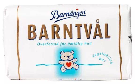 Sweden Sourcing Barntvål Swedish Royal Brand Baby Child Adult Bath Soap 85G