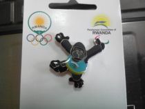 London 2012 Olympic Games Badge Rwanda Olympic Committee NOC Gorilla Badge Gymnastics Badge