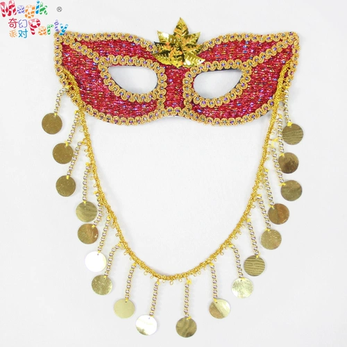 Сексуальная красная маска для принцессы, повязка для глаз для взрослых, xэллоуин, выпускной вечер