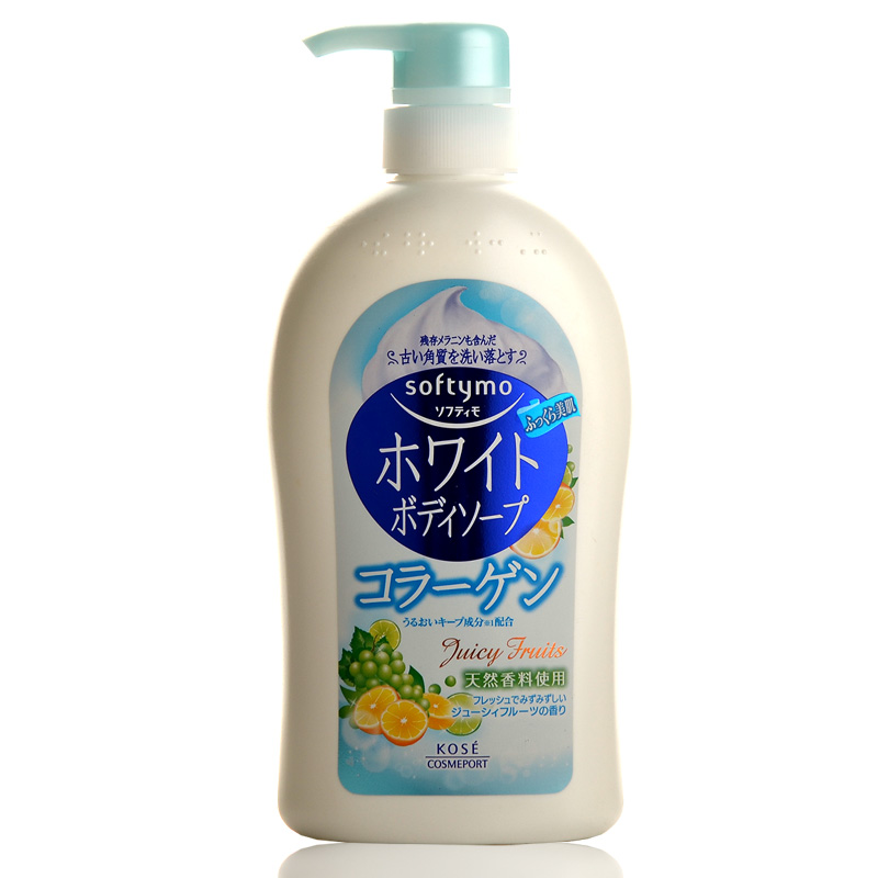 kose高丝Softymo美白沐浴露含爽身粉清爽男女控油正品美肤600ml