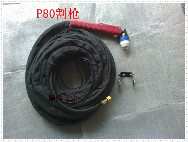 P80 cut gun LGK100 cut plasma cutting machine accessories P80 cut gun 10 meter wire red copper wire