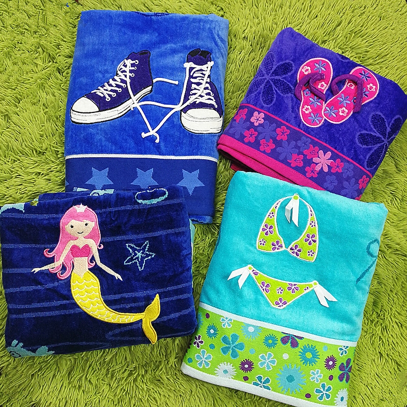 [Europe and Asia] Exported to Europe and the United States, Suntex Creative Pure Cotton Large Bath Towel, Beach Towel, Soft and Absorbent, Free Shipping on Full Orders