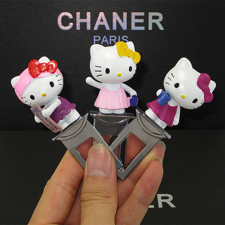 汽车通用hello Kitty安全带卡片镶钻车载安全带卡夹插头插销 卡扣
