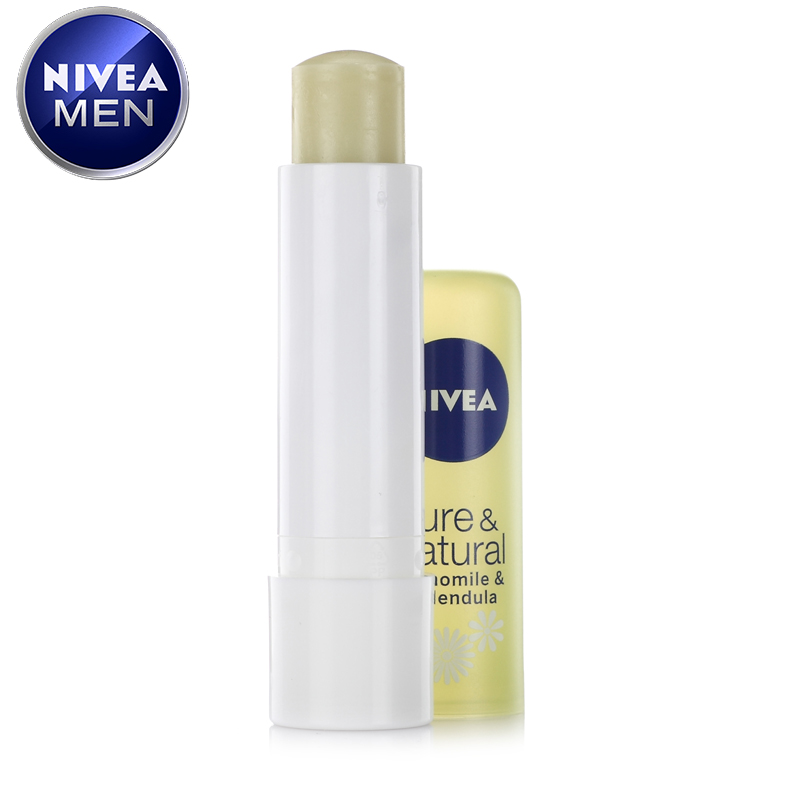 Nivea/妮维雅自然呵护润唇膏 2.4g 金盏甘橘滋养减淡唇纹滋润双唇