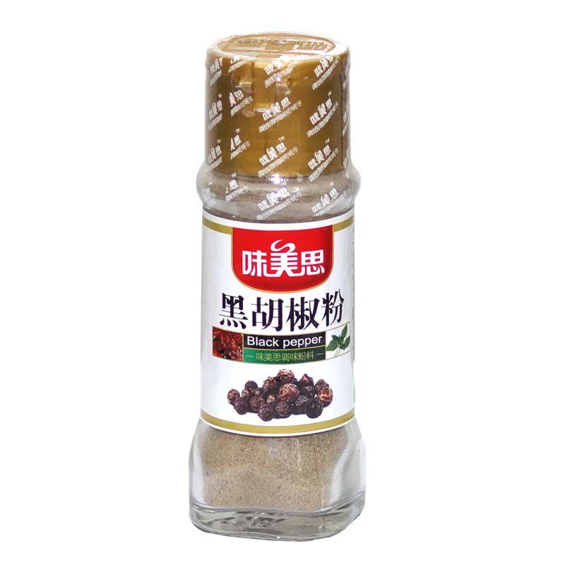 【天猫超市】味美思 黑胡椒粉 30g/瓶  调味品  调味料  辛香料