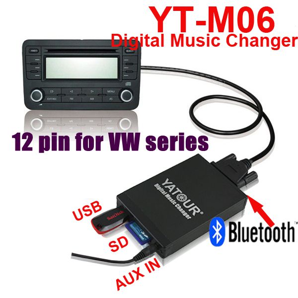 Yatu Music Disc Box Fox 12-pin Tiguan Touareg Passat Golf Bora Beetle USB Music