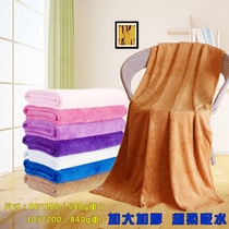 Microfiber super strong water absorption thickened bath towel no hair no ball sauna bath towel for beauty salon