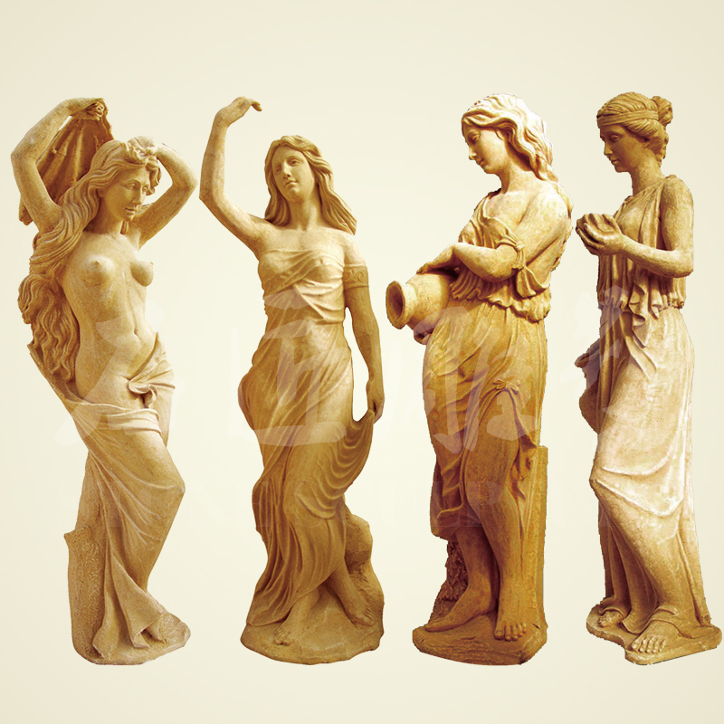 Artificial sandstone round sculpture sculpture large hotel club KTV entertainment decoration decoration European characters