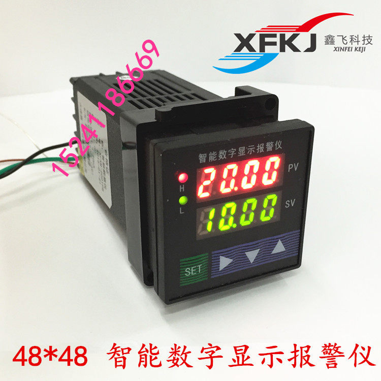 Smart digital display alarm meter Number of display meter Indicator Single Loop Size 48 * 48 with RS485