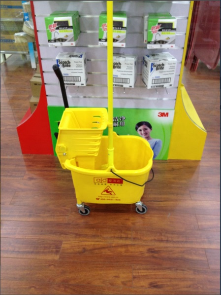 [Shanxi Aijieda] Aijieda 36L Enhanced Water Extraction Cart, Single Bucket Water Extraction Cart, Floor Mop Bucket