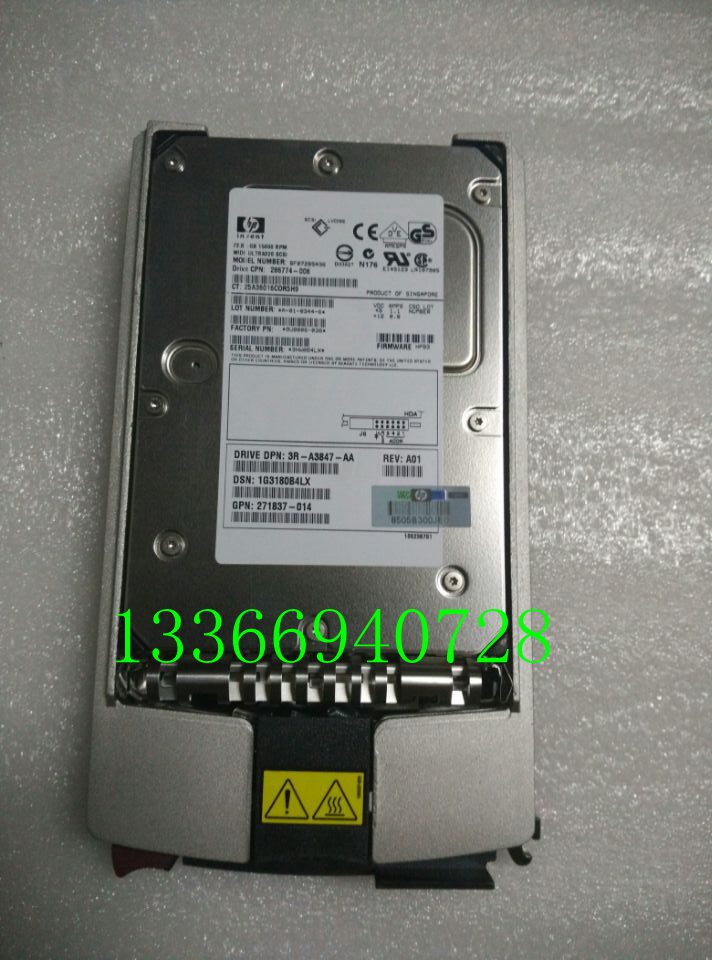 HP HP 286778-B22 289243-001 404713-001 72G-SCSI-15K hard disc