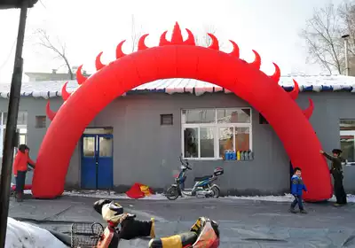 Manufacturer's arch rainbow door gas mold arch gas inflatable arch 10m flame door