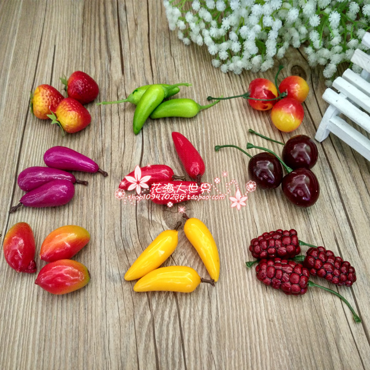 Simulation fruit model early education toys shooting props home decorations ornaments combination mixed fruit