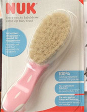 German NUK Baby Comb Natural Wool Massage Head Brush Comb Baby Soft Brush