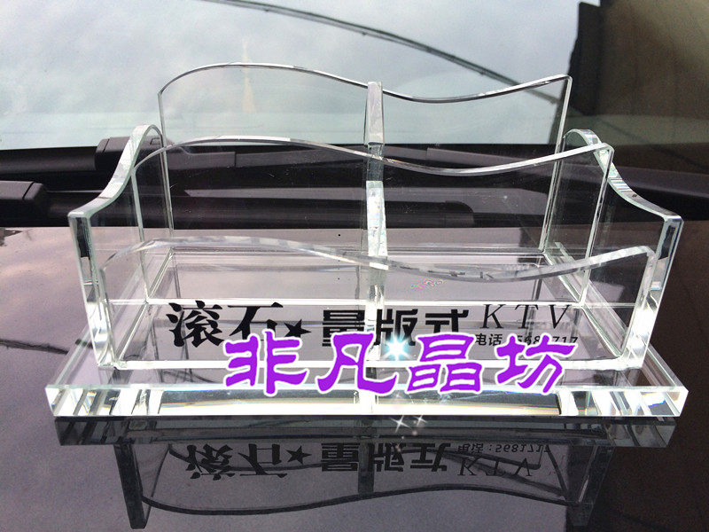 Crystal Case Box Promotion Hotel KTV Mobile Phone Catalog Category Store Phone Remote Control Frame