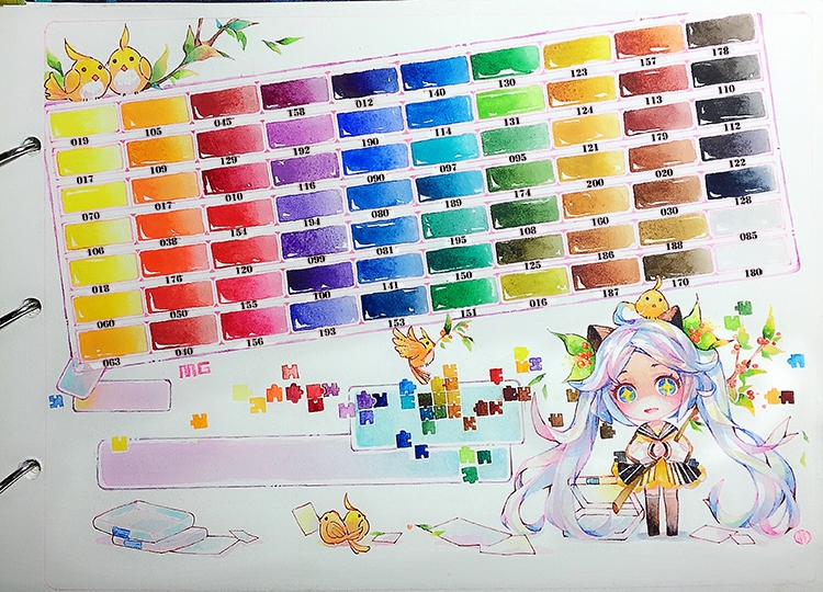 MG watercolor artist watercolor pigment 70 color 15ml tube aLL full color