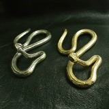 Медный ретро брелок для ключей с застежкой, аксессуар, латунные очки, DIY