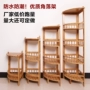 Tre góc khung sàn góc kệ đơn giản giá ba chân rắn gỗ bếp góc khung phòng tắm kệ góc khung - Kệ kệ tủ gỗ