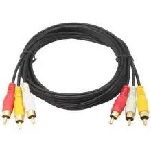 AV audio and video cable 3RCA to 3RCA red and white yellow TV line three Lotus head to three Lotus head 1 5 meters