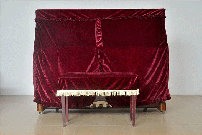 Upright piano cover gold velvet piano full cover does not fade, do not remove hair, dust-proof and anti-static