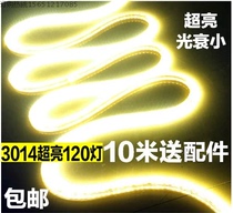 2835 double row light with led ultra-bright copper wire flexible light strip 3014 living room ceiling light trough outdoor waterproof light strip