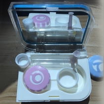 RGP hard contact lens box OK lens care storage Portable compact corneal shaping mirror mirror box