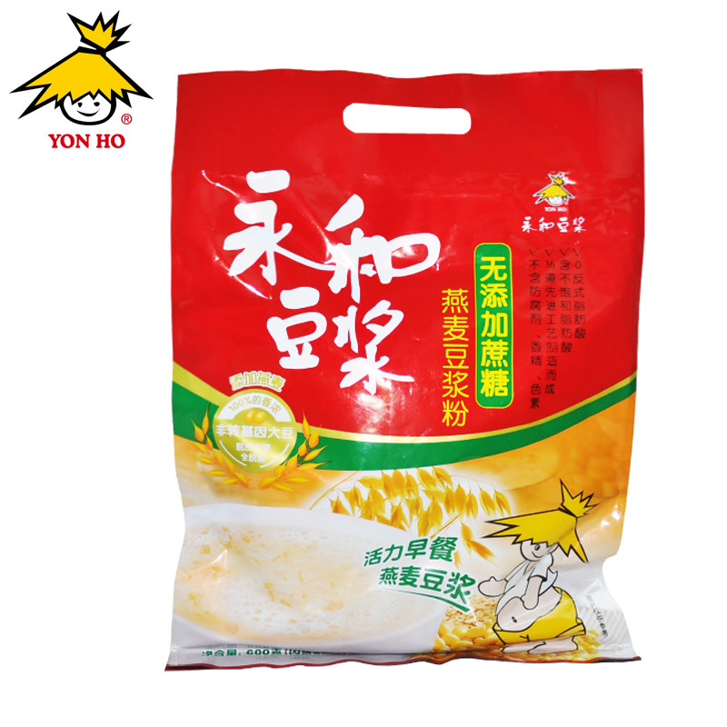 【天猫超市】永和燕麦豆浆600g/袋 无添加蔗糖 独立小包装方便