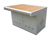 Double aluminum alloy handrail platform console cabinet console cabinet