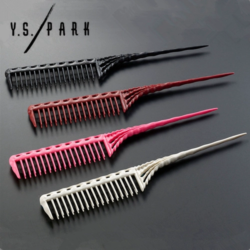 Япония YS.Park YS-150 Длинные и короткие зубные волосы расчесывали профессиональные парикмахерские хвостовые расчески, выбирая расческу