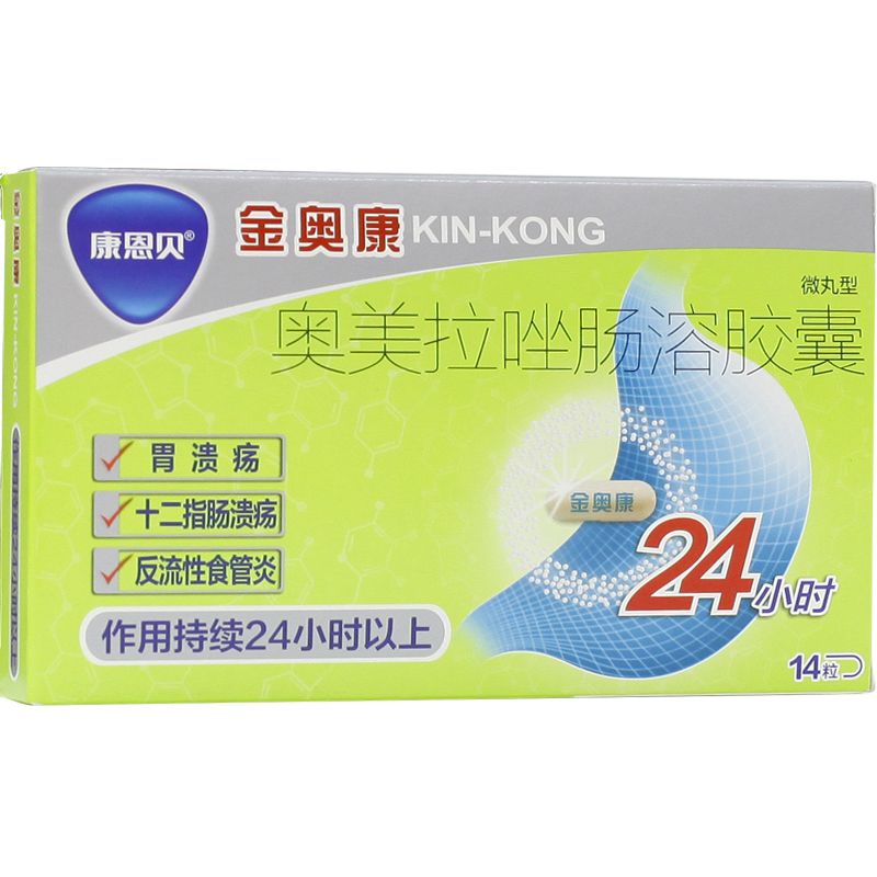 CONBA/康恩贝 金奥康 奥美拉唑肠溶胶囊 20mg*14粒/盒