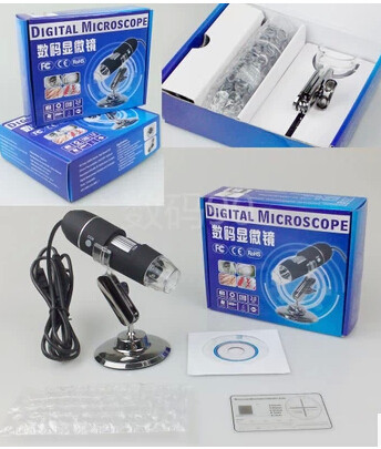 USB Digital Microscope 500 Times 1-500X Zoom Industrial Microscope Magnifier 500X