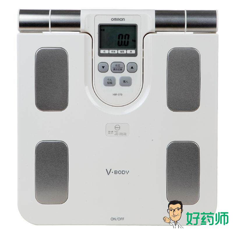 欧姆龙 身体脂肪测量仪HBF-370 体重脂肪测量秤 包邮好药师