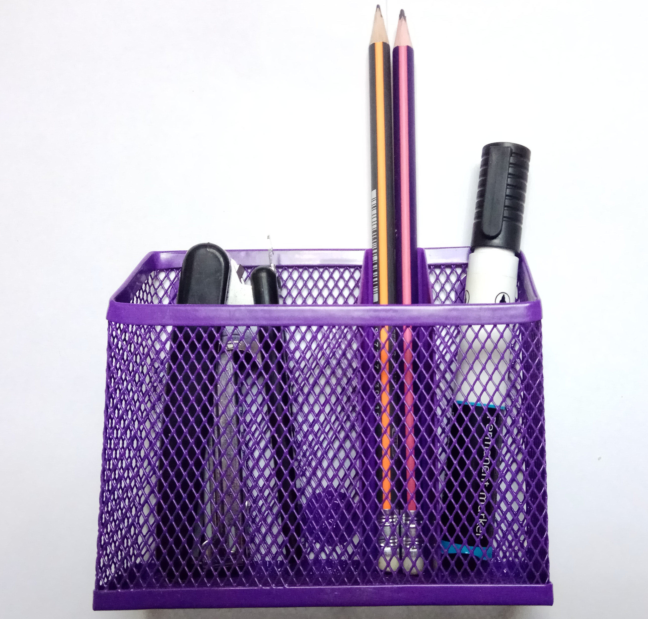 Refrigerator patch magnet small storage tank office home teaching board black whiteboard magnetic square split pen holder hot selling metal