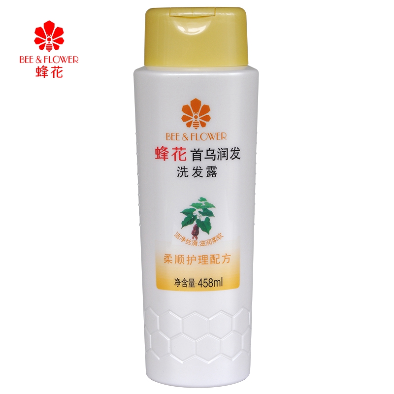 蜂花正品何首乌润发洗发露458ml洗发水丝滑柔顺护理洗发液草本