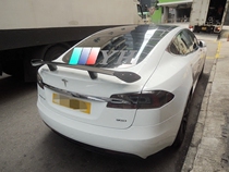 Suitable for Tesla carbon fiber models 2013-2021 GT modified tail wing