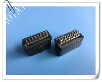 OBD male OBD curved pin plug double row tail close together