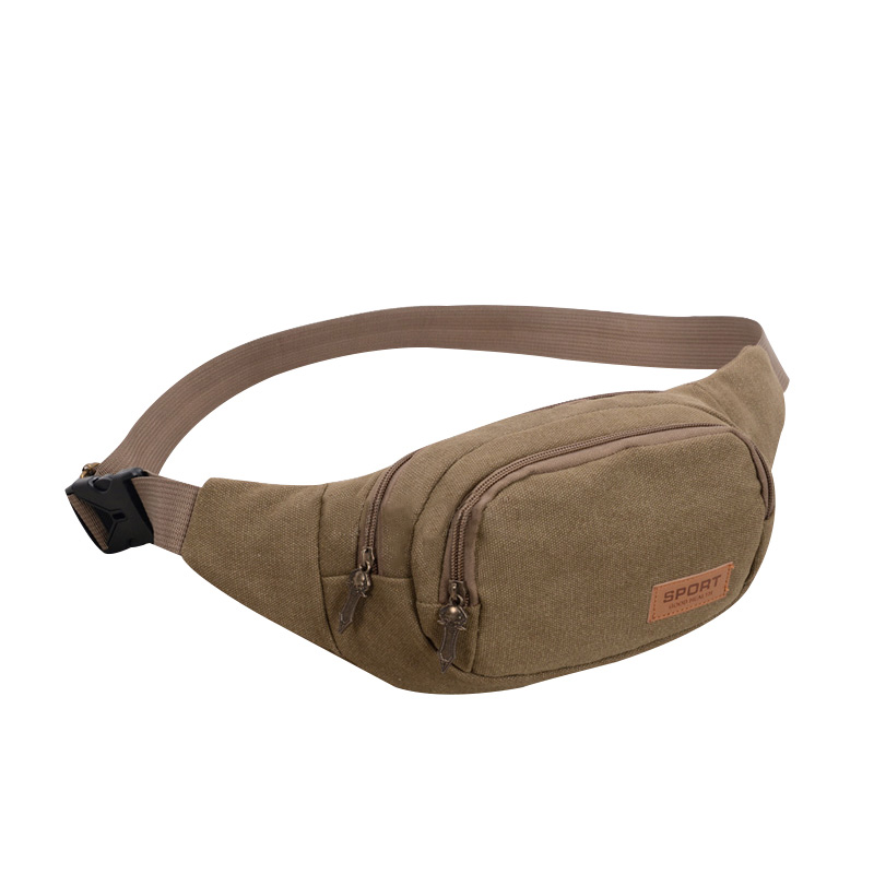 Canvas Waist Bag Chest Bag Men's Bag Small Bag Bag Receipt Wallet Cashier Bag Business Bag Driver Bag Shoulder Bag Men's Satchel