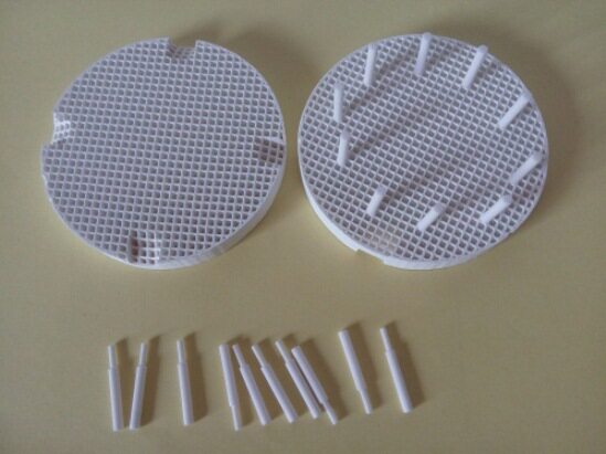 Dental dentures porcelain Sintered Plate ceramic burning frame round large hole 2-piece box with 20 porcelain nails