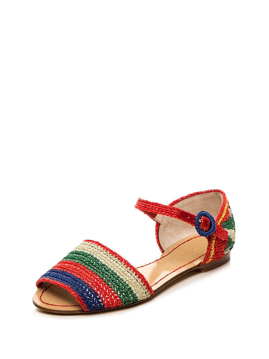 Dolce&Gabbana 彩色编织平底鞋