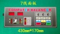 Balancing machine accessories Balance instrument key board control panel 7-wire touch switch membrane switch operation panel